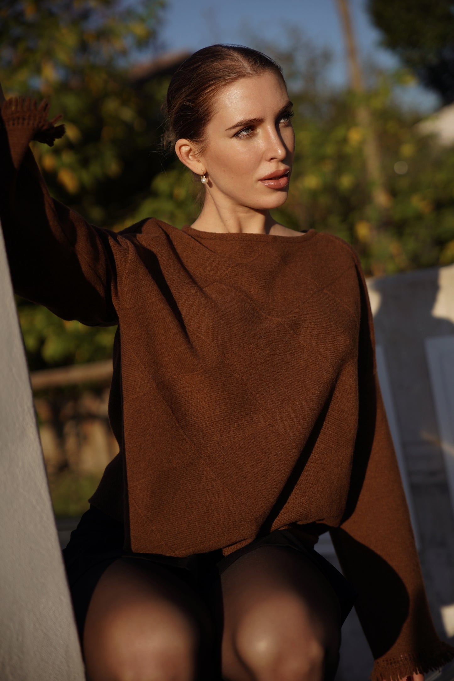 Maglione frangia