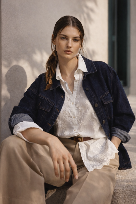 Giacca camicia jeans