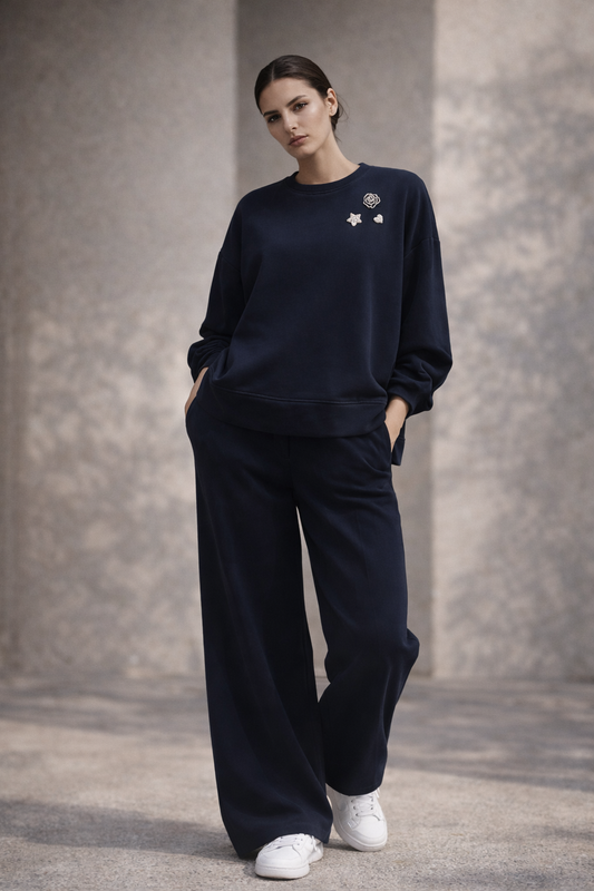 Completo tuta con spille